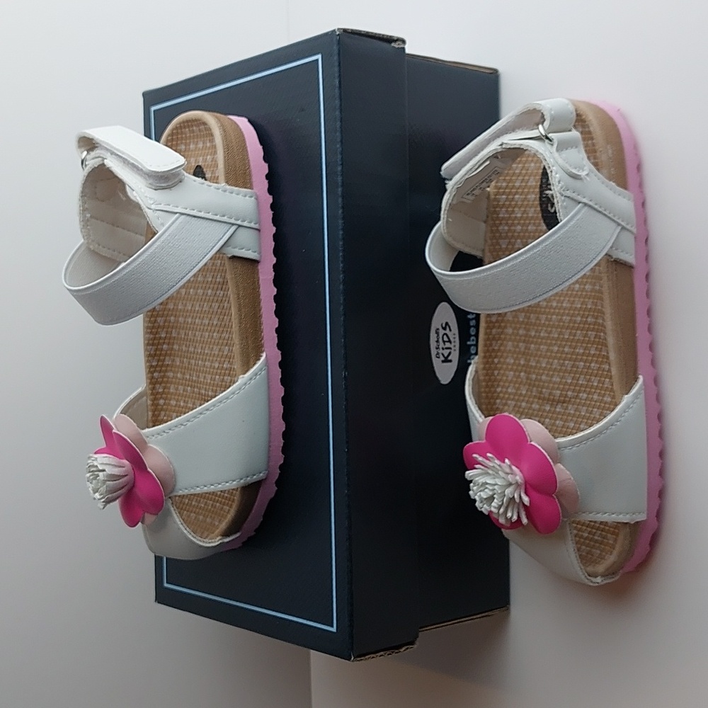 Dr scholls lsland flower sandal toddler Girls White size 10